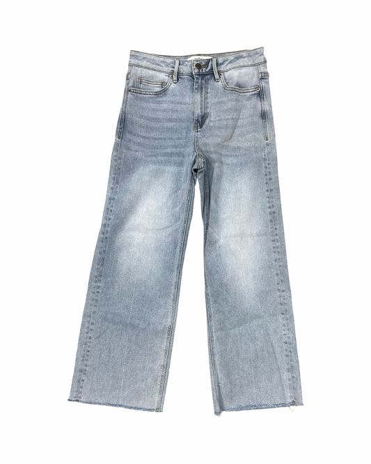 Jeans Straight By Clothes Mentor In Blue Denim, Size:4