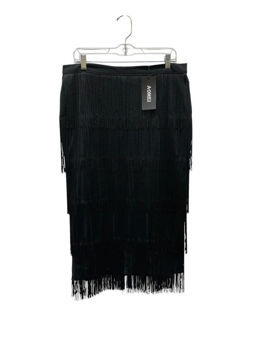 Skirt Maxi By Aomei In Black, Size:Xl