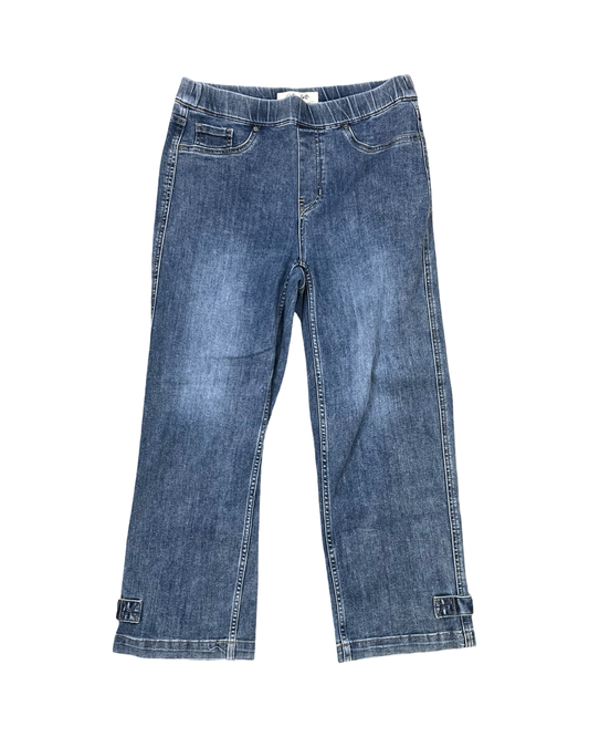 Jeans Jeggings By Charlie B In Blue Denim, Size:4