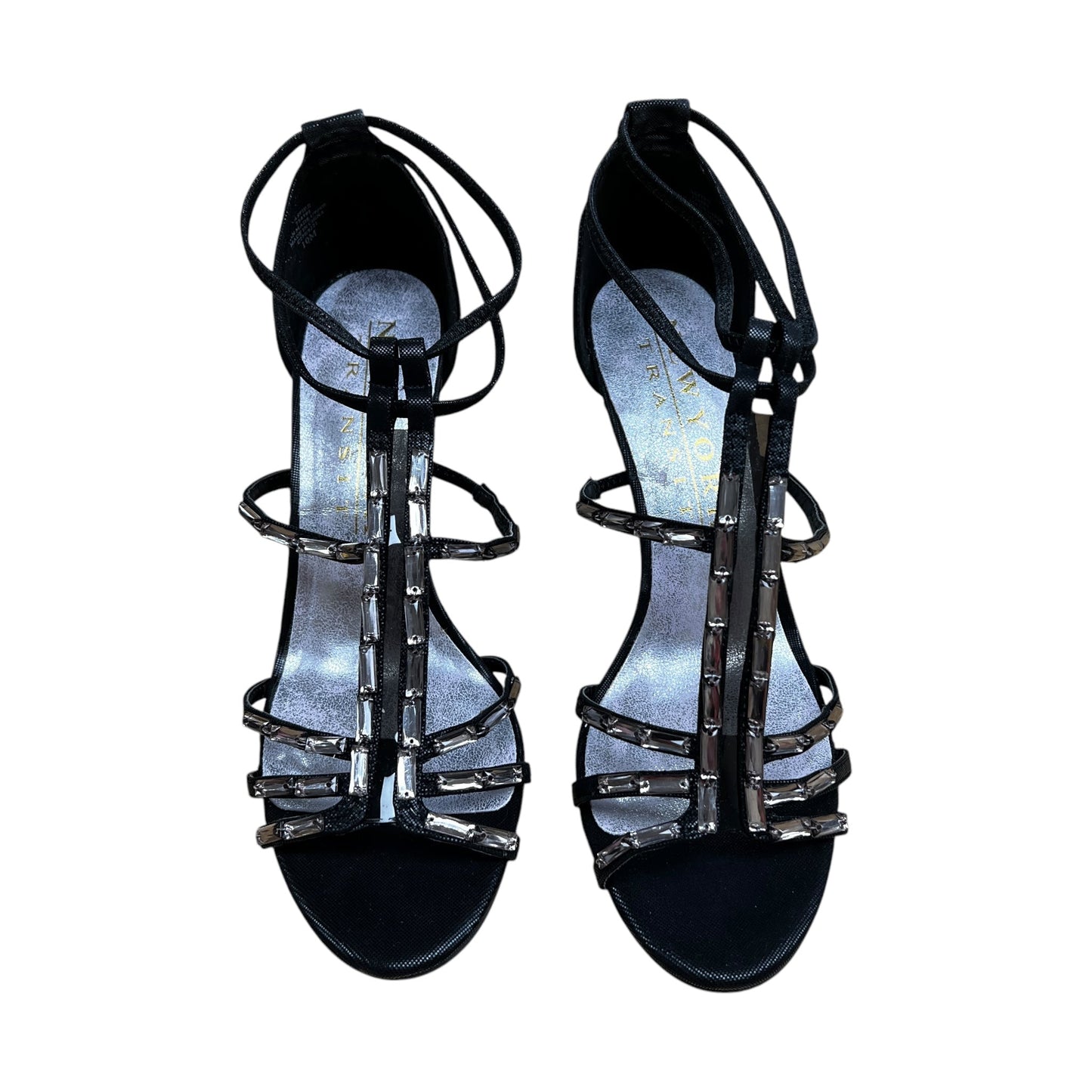 Sandals Heels Stiletto By New York Transit In Black, Size:10