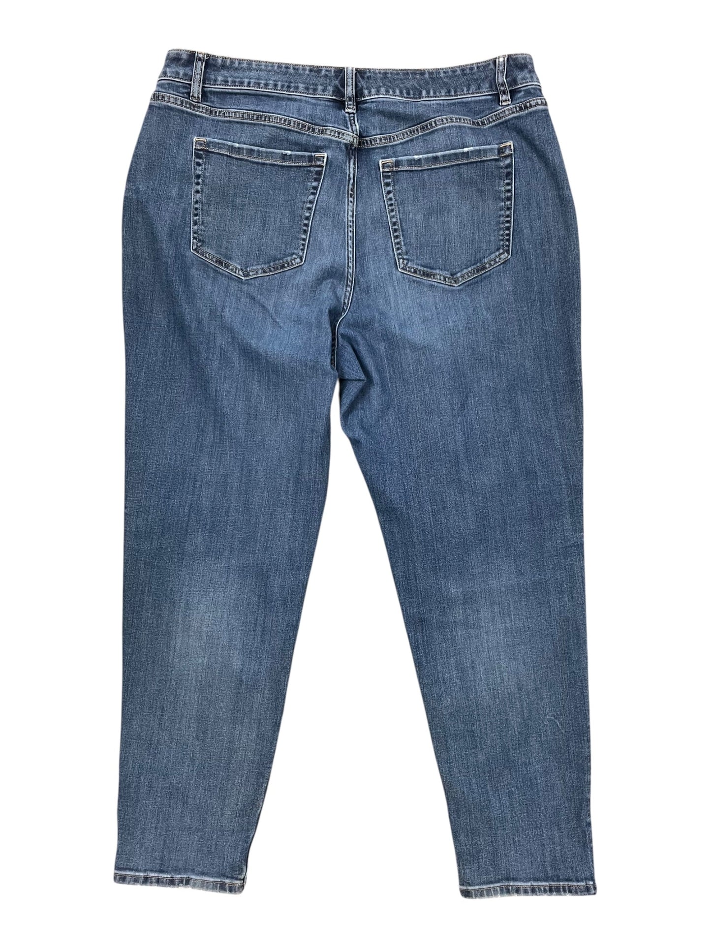 Jeans Straight By Lane Bryant In Blue Denim, Size:14
