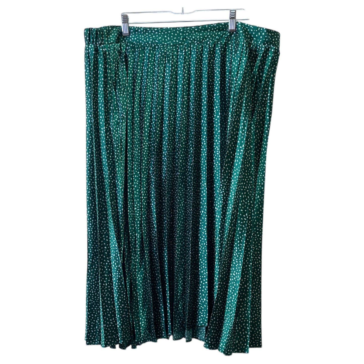 Skirt Midi By Ava & Viv In Green, Size:1X