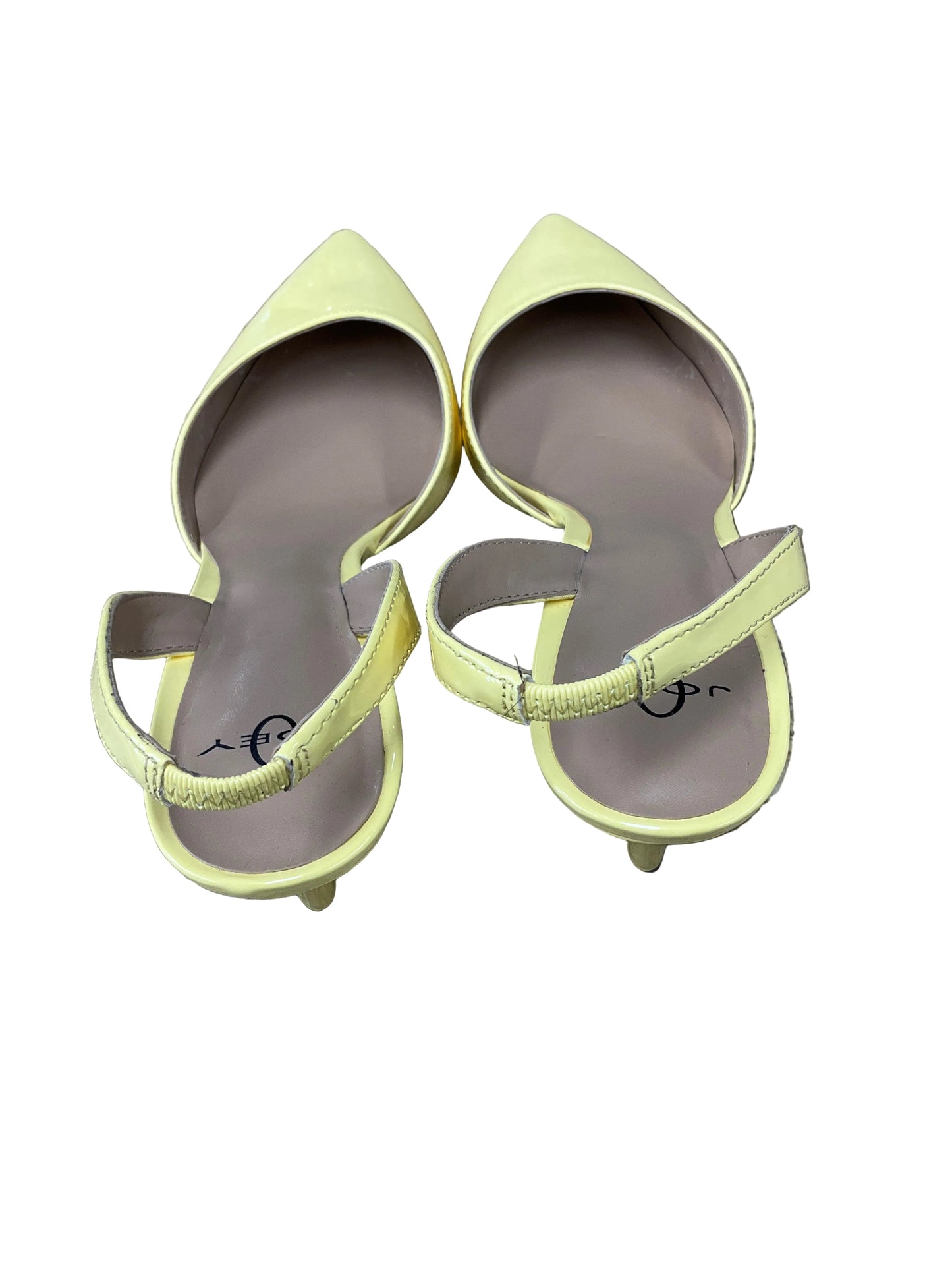 Shoes Heels Kitten By Cmc In Yellow, Size: 9.5