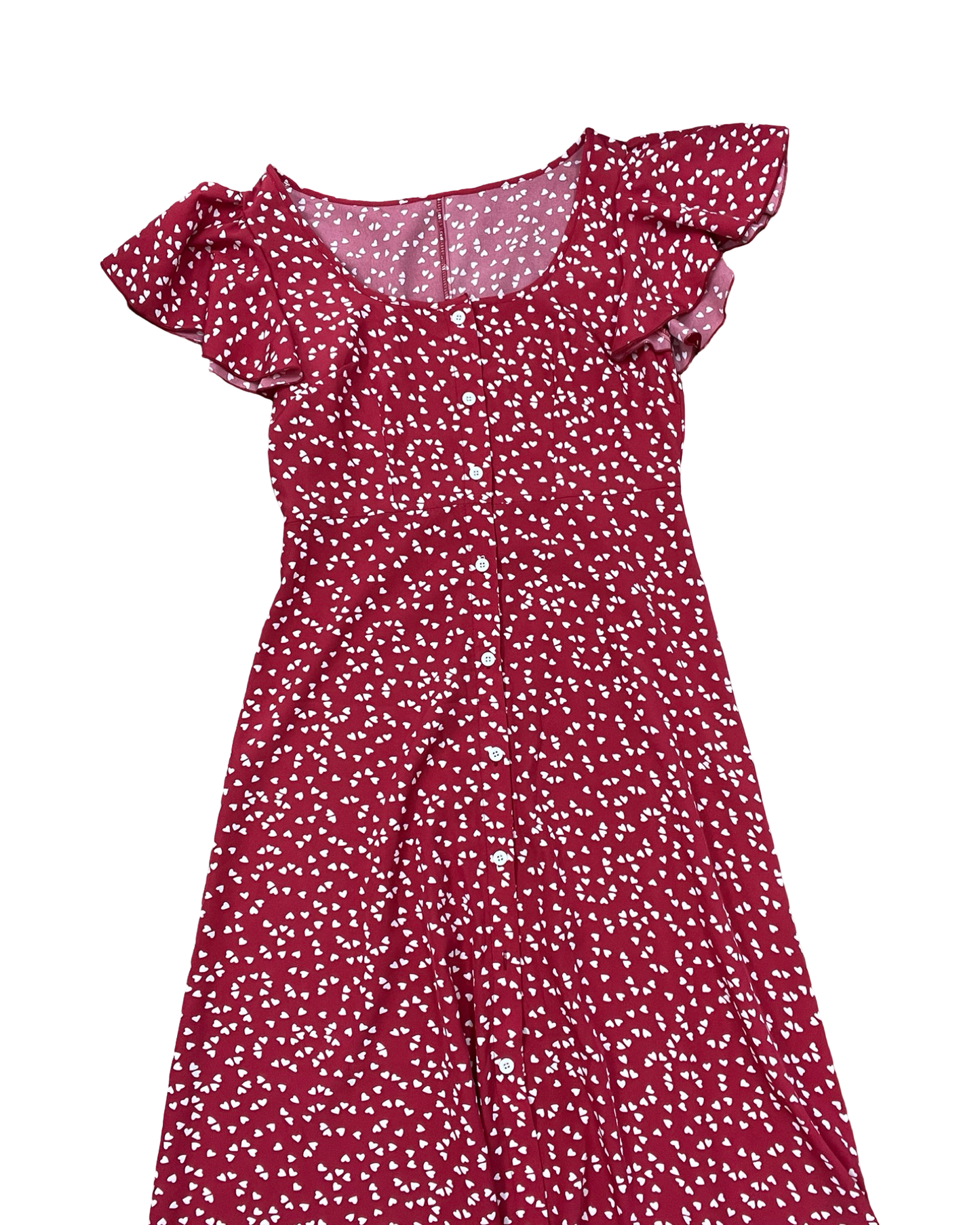 Dress Casual Midi By Shein In Red, Size:M