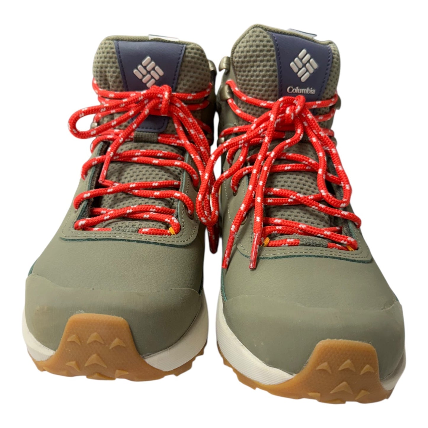 Boots Ankle Heels By Columbia In Green, Size:9.5