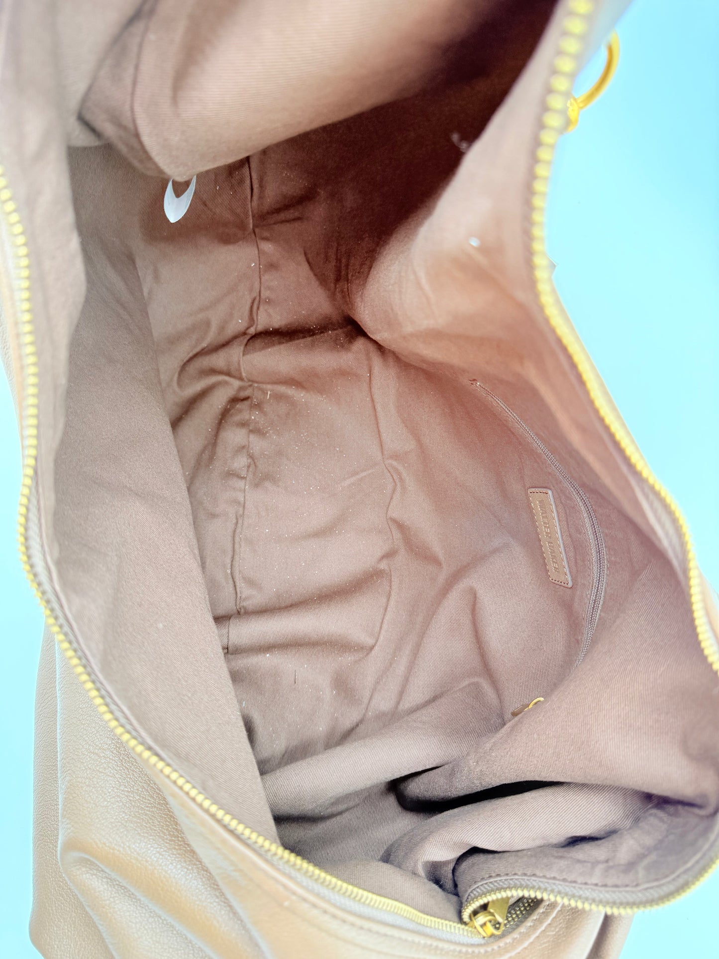 Handbag Leather By Walter Baker, Size: Large