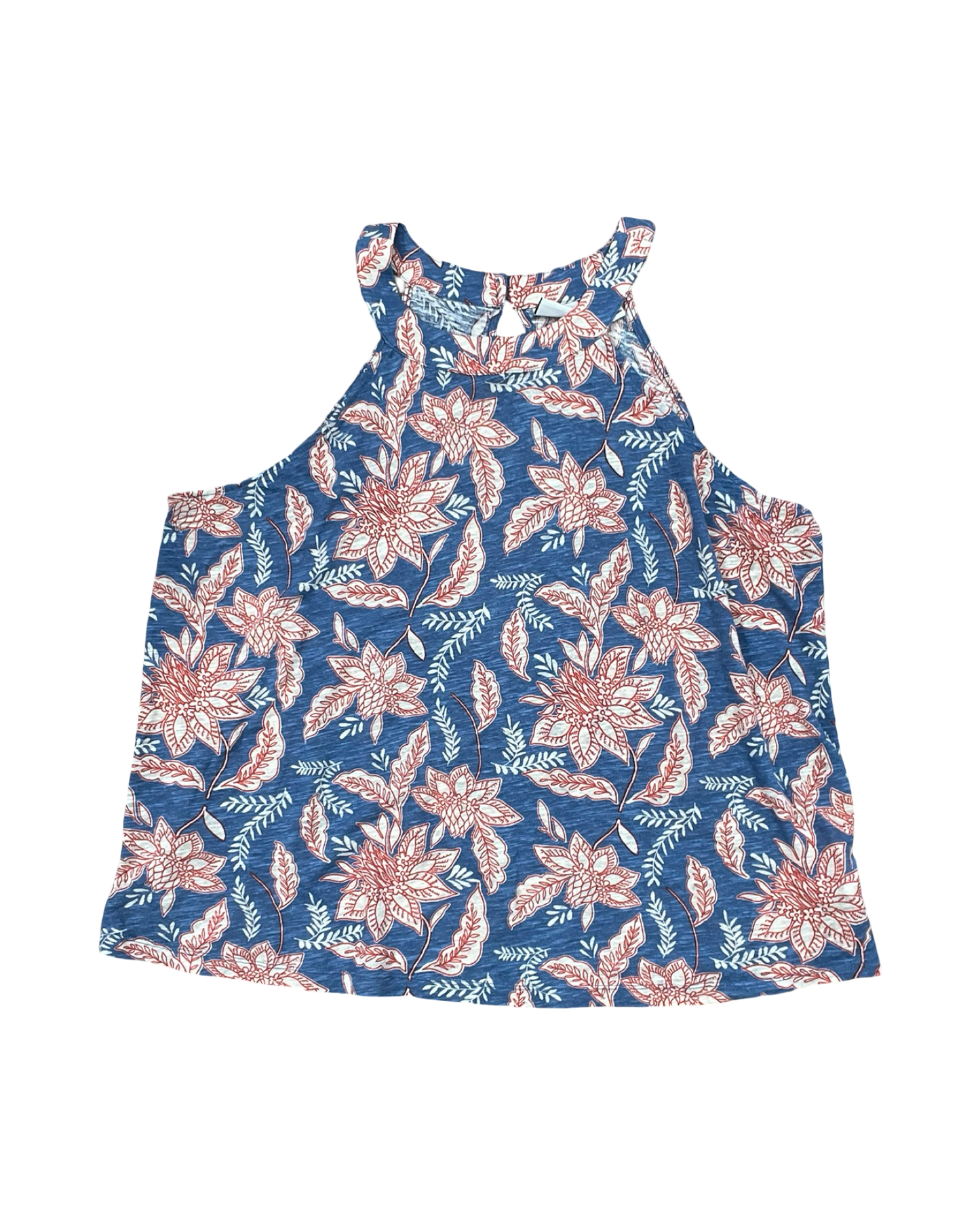 Top Sleeveless By Rachel Zoe In Blue & Red, Size:1X
