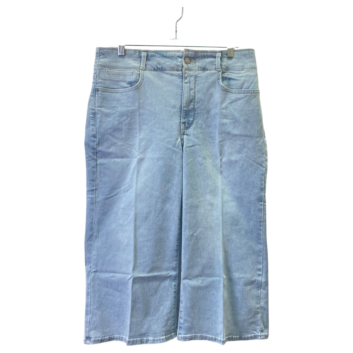 Jeans Wide Leg By Not Your Daughters Jeans In Blue Denim, Size:12P