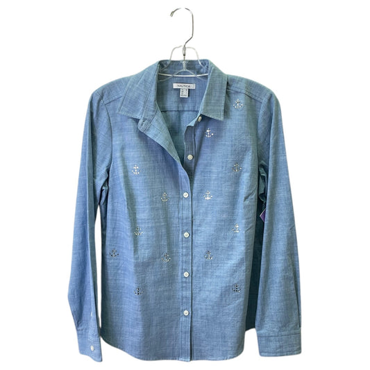 Top Ls By Nautica In Blue, Size:M