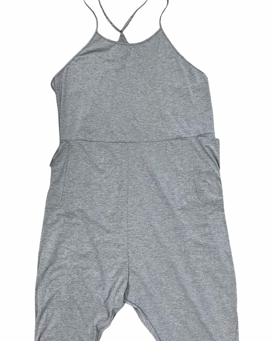 Jumpsuit By Shein In Grey, Size:Xl