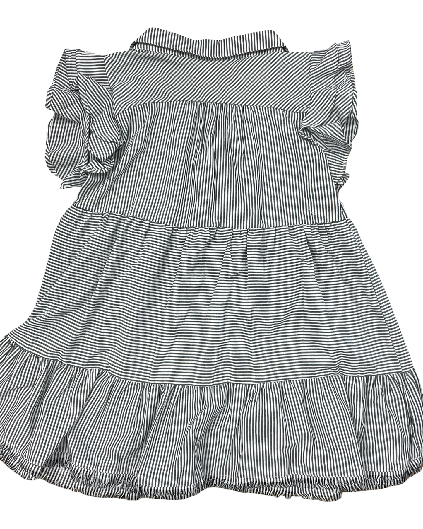 Dress Casual Maxi By Umgee In Grey & White, Size:1X