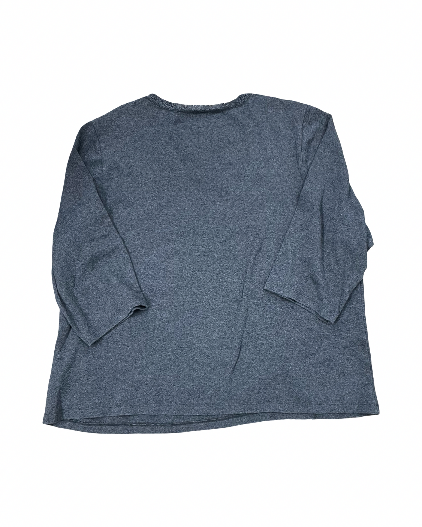Top Ls By Laura Ashley In Grey, Size:3X