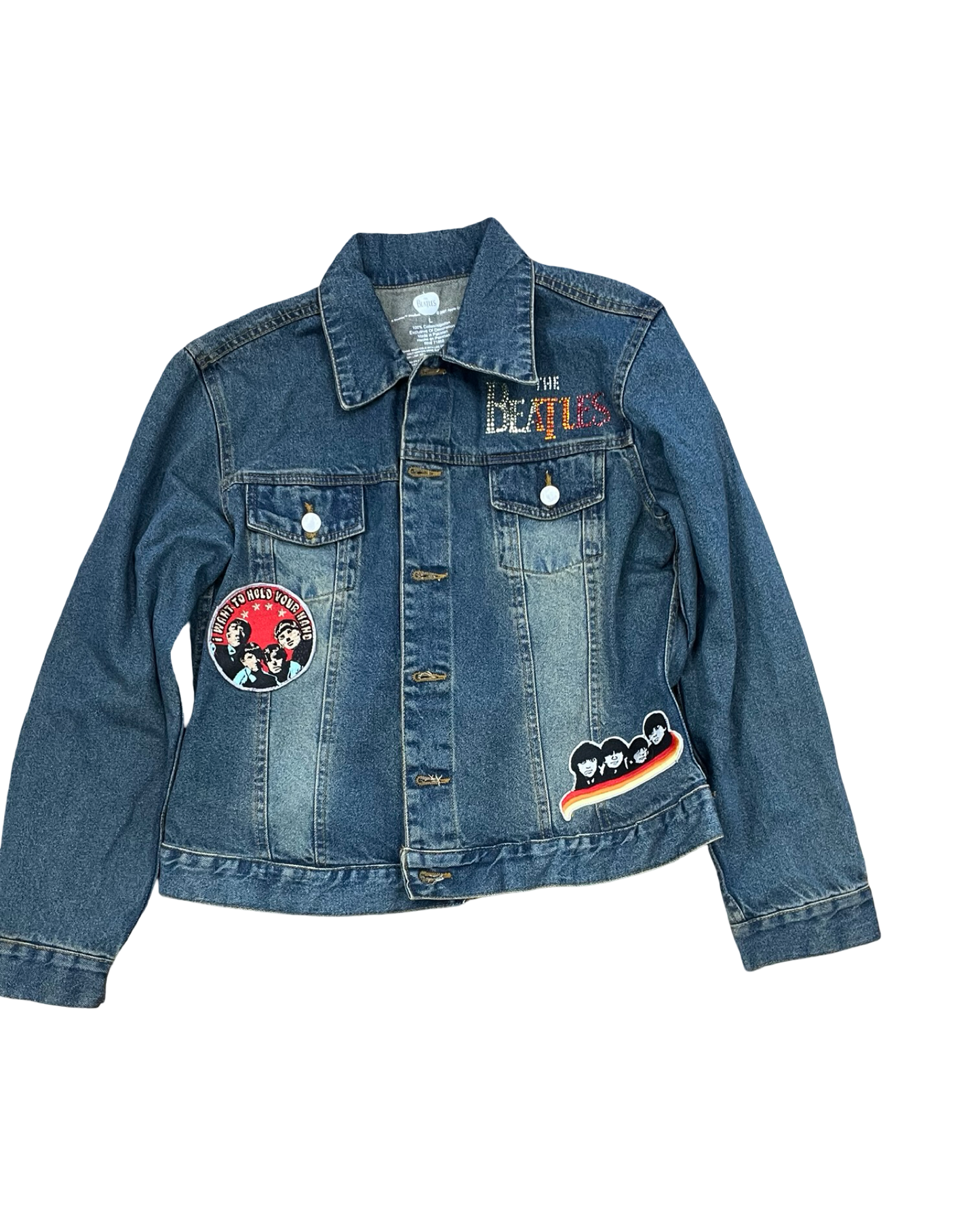Jacket Denim By Clothes Mentor In Blue Denim, Size:L