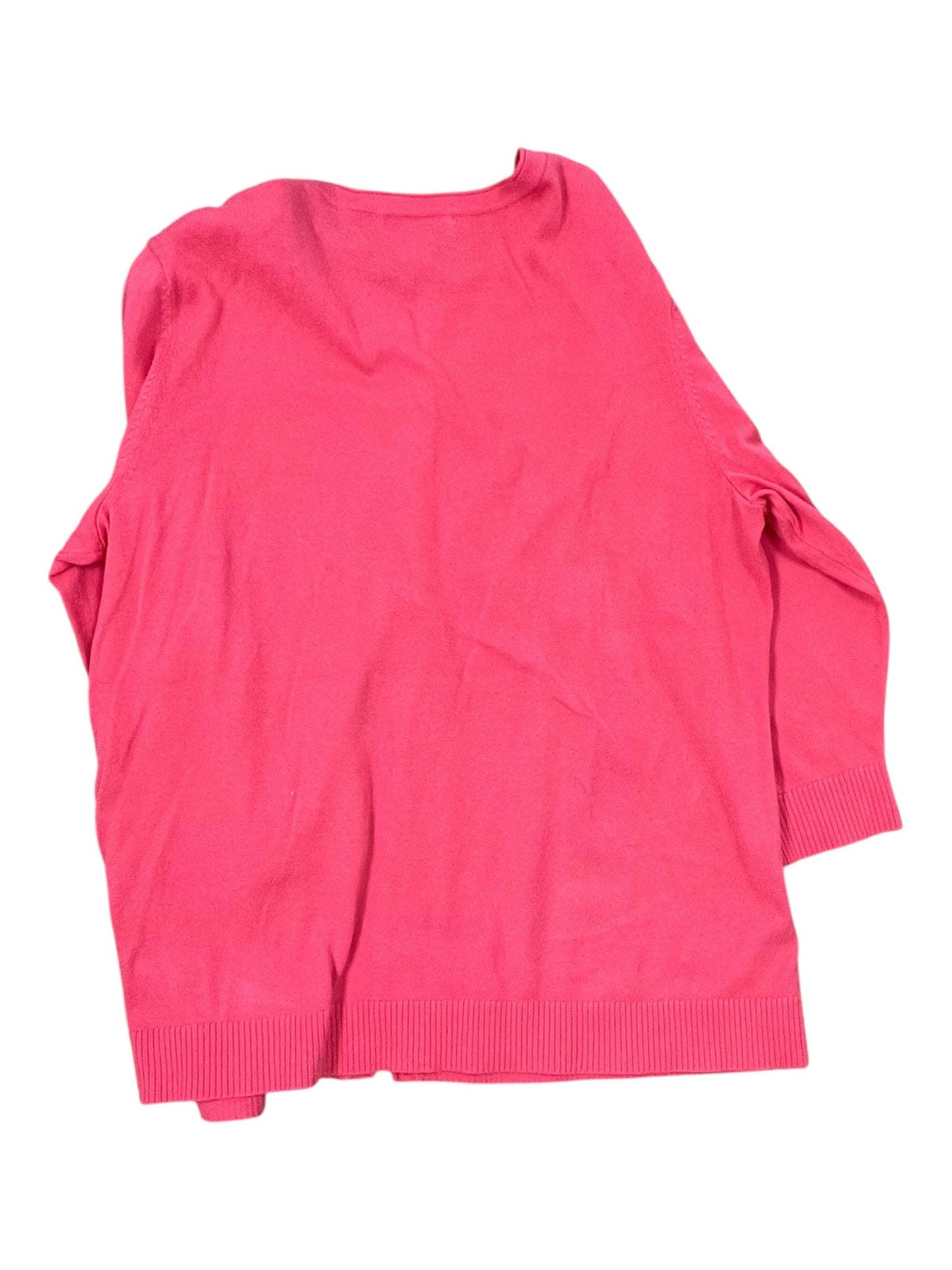 Cardigan By Christopher And Banks In Coral, Size:Xl