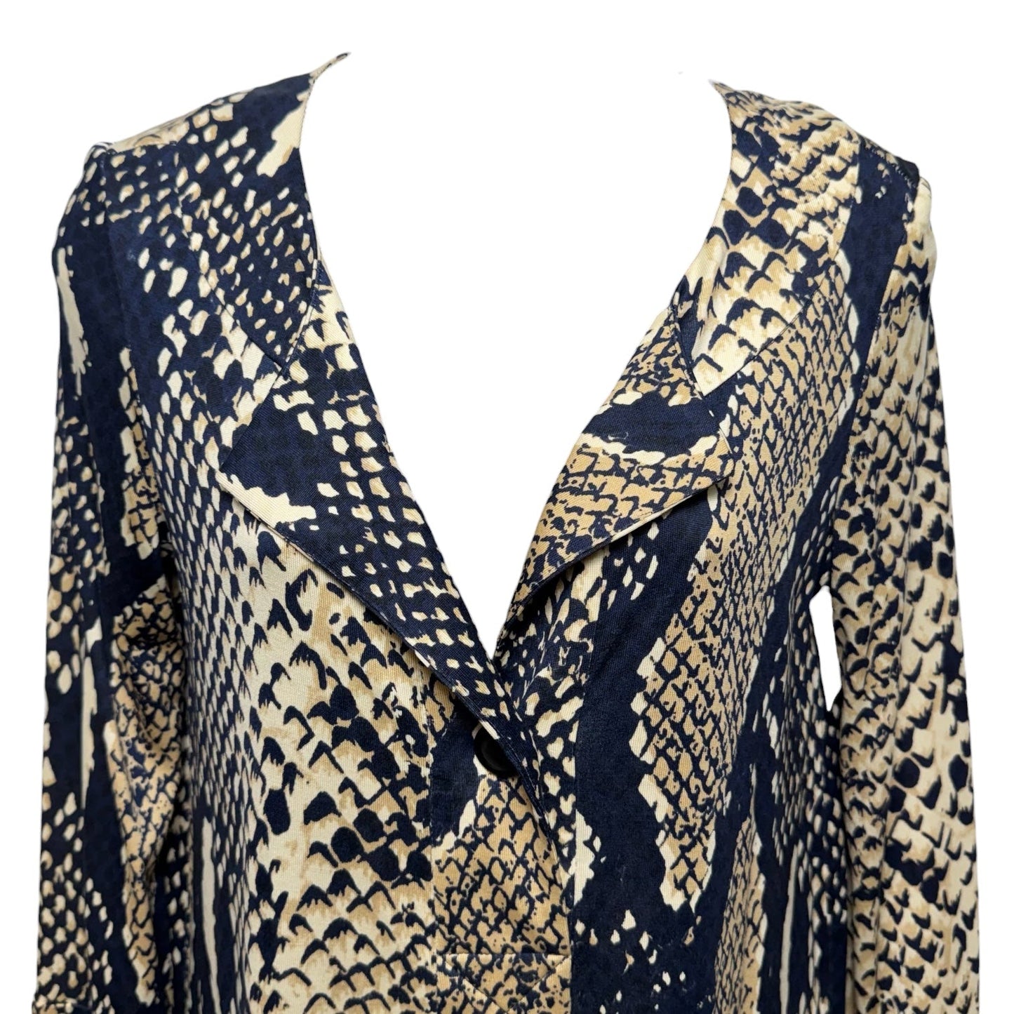 Silk Dress Designer By Diane Von Furstenberg In Snakeskin Print, Size: 6