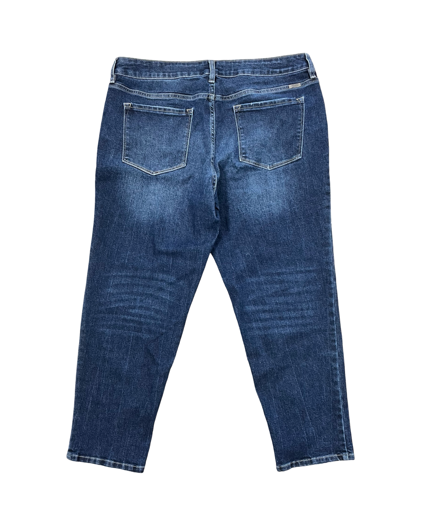 Jeans Straight By Kancan In Blue Denim, Size:18