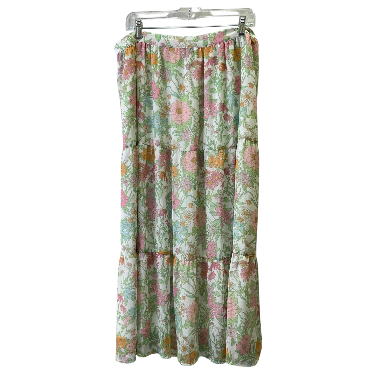 Skirt Maxi By Vince Camuto In Floral Print, Size:Xl