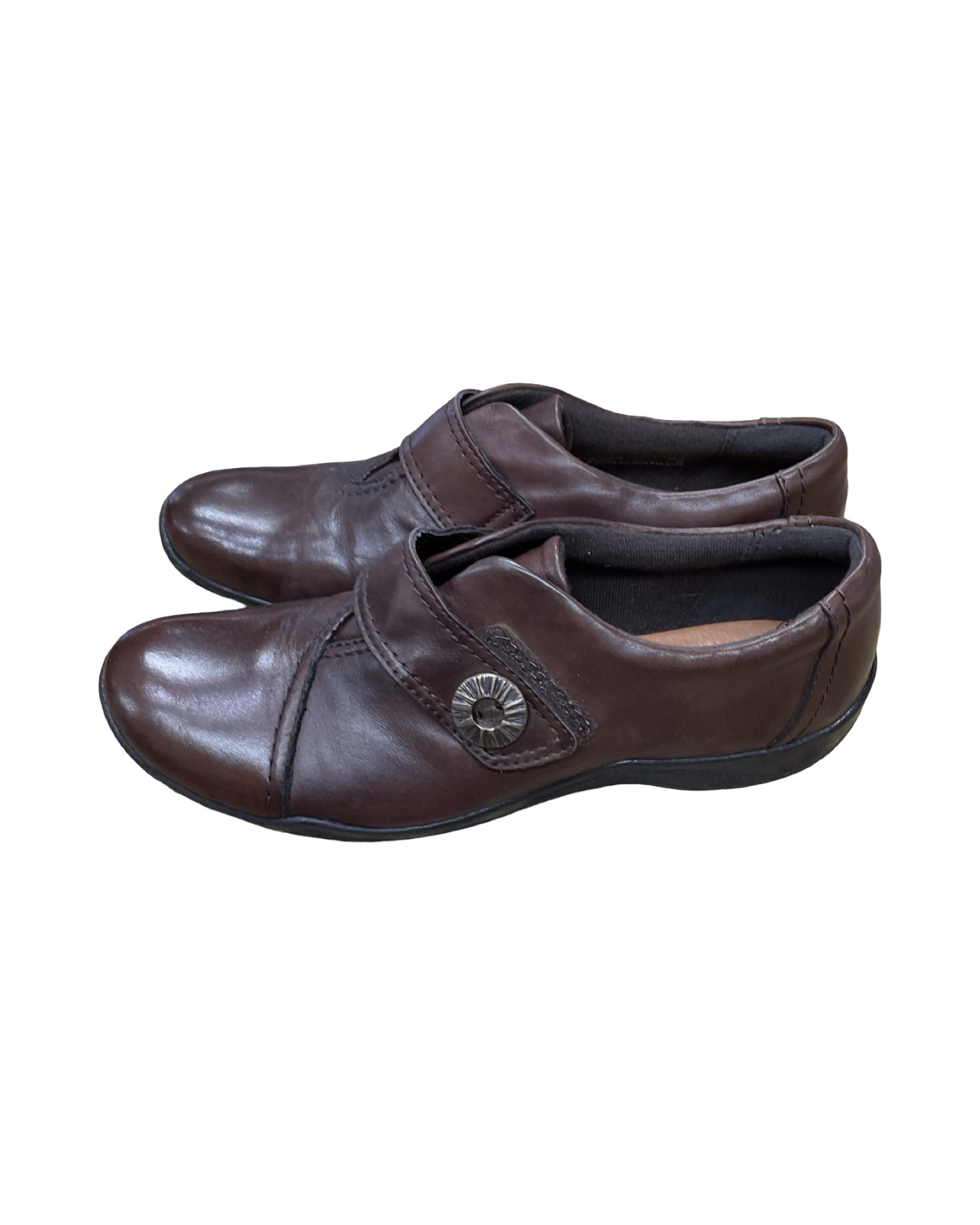 Shoes Flats By Clarks In Brown, Size:9.5