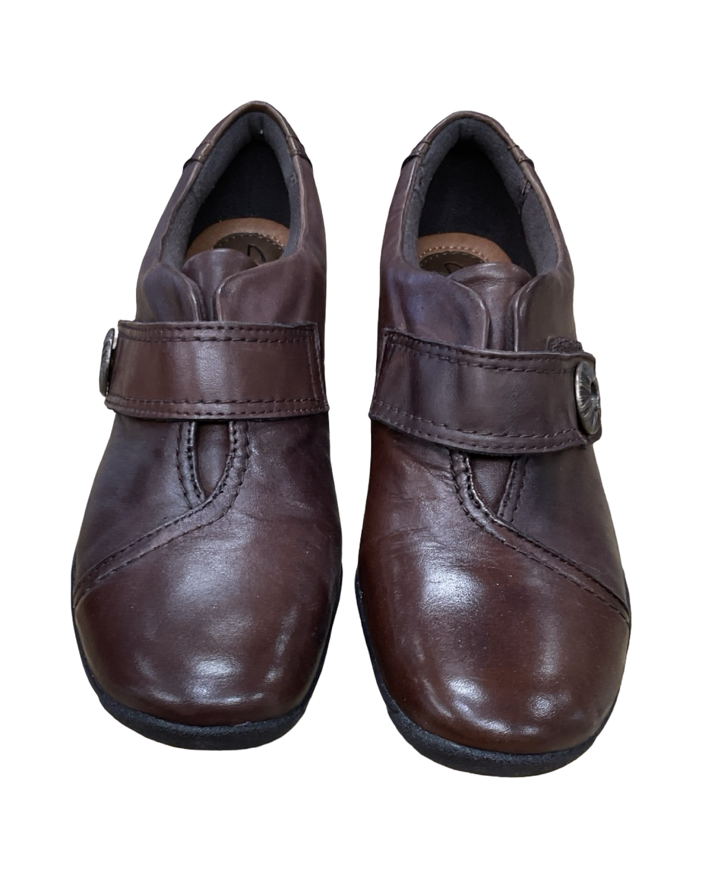 Shoes Flats By Clarks In Brown, Size:9.5