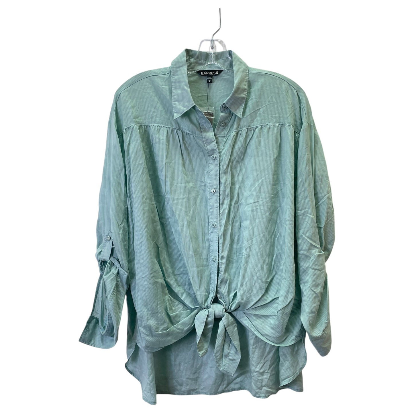 Top Ls By Express In Aqua, Size:M