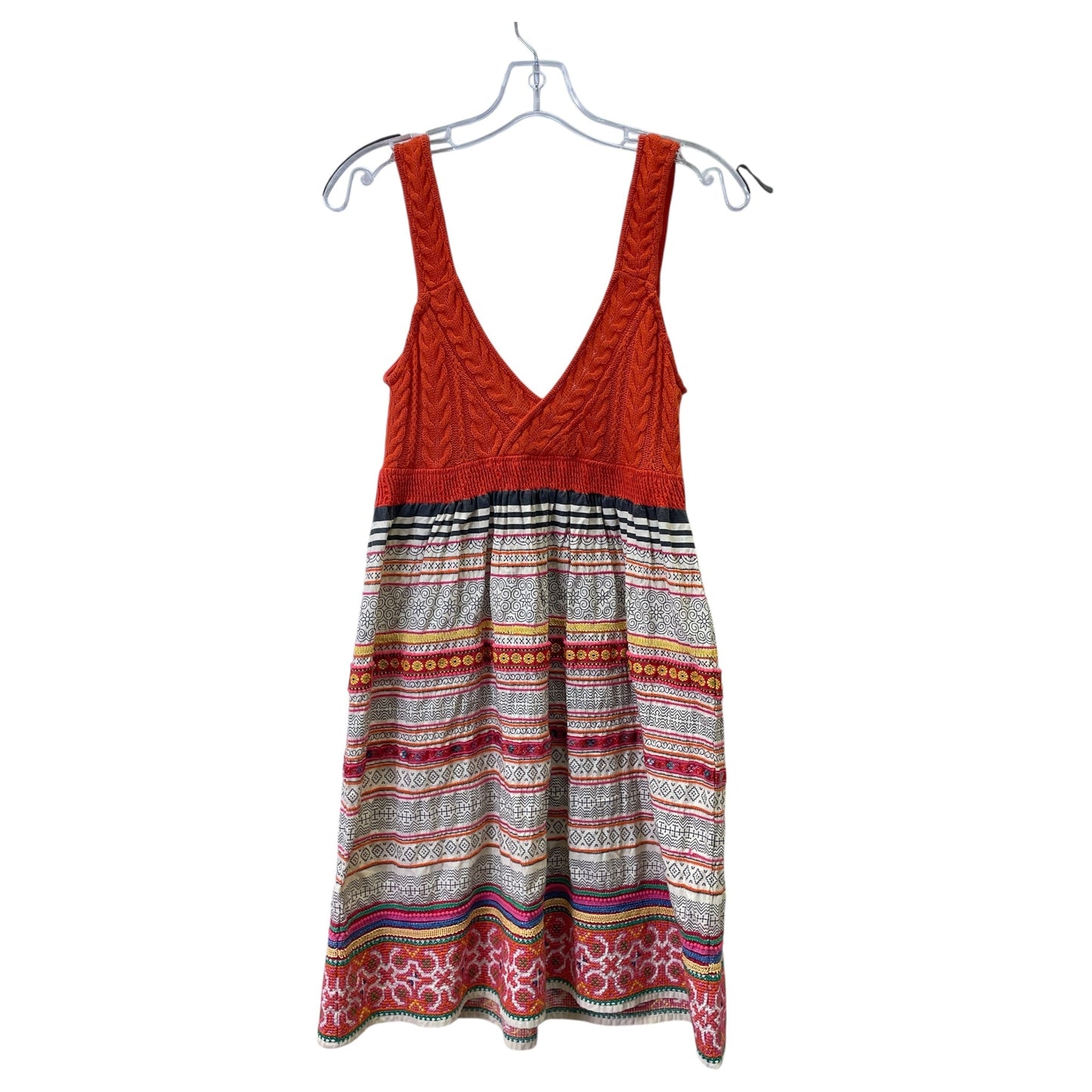 Dress Casual Short By Free People In Orange & Yellow, Size:M