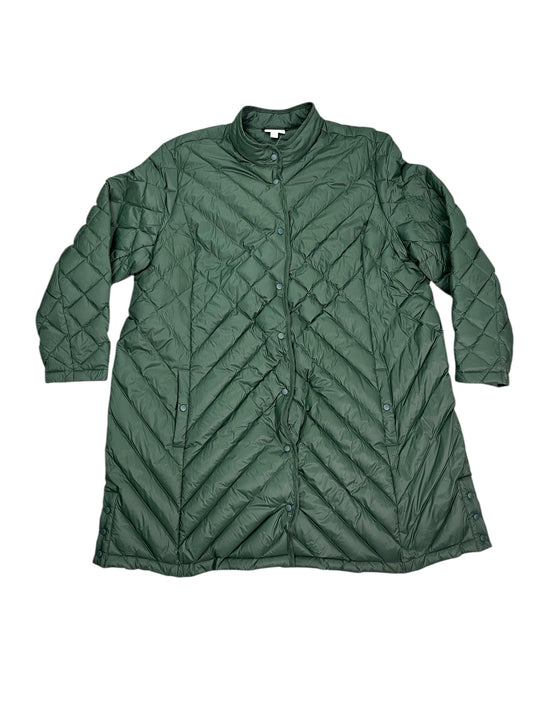 Jacket Puffer & Quilted By J. Jill In Green, Size:3X