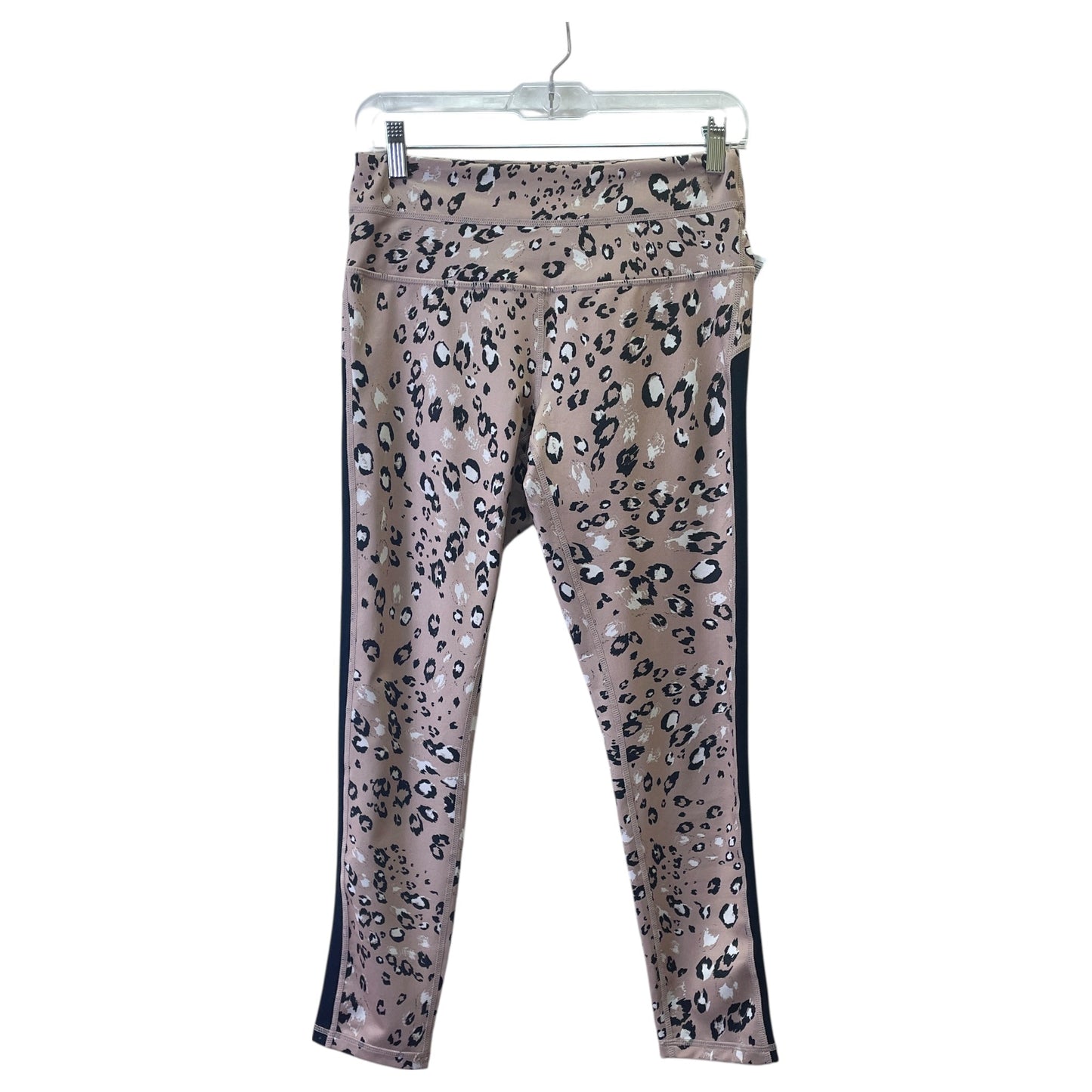 Athletic Leggings By Zella In Tan & White, Size:M