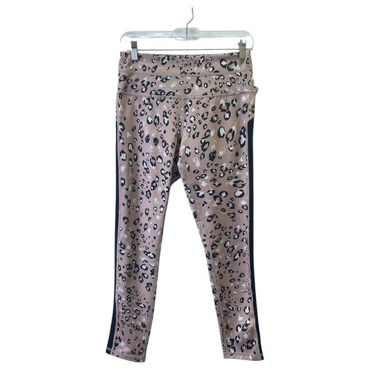 Athletic Leggings By Zella In Tan & White, Size:M