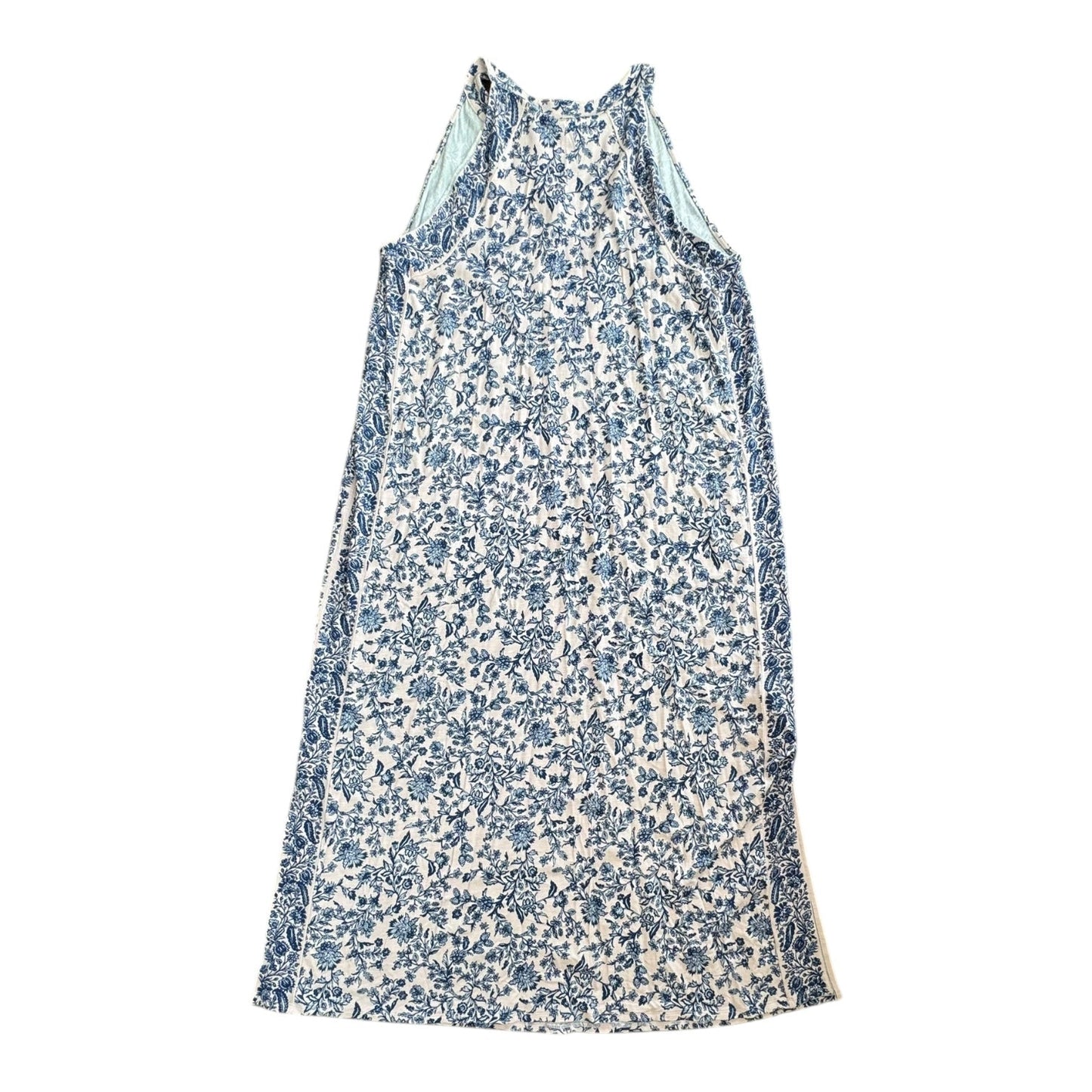 Dress Casual Maxi By J. Jill In Blue & Pink, Size:Xl