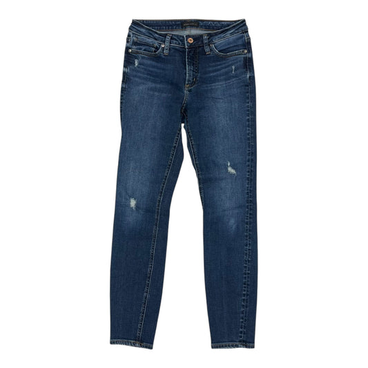 Jeans Skinny By Silver In Blue Denim, Size:4