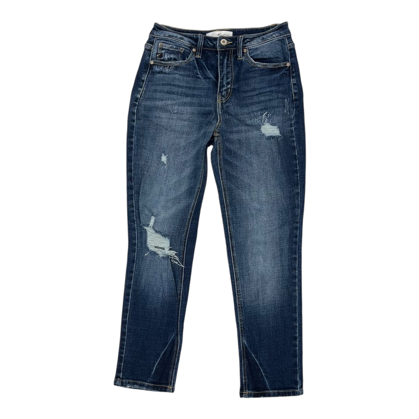 Jeans Straight By Kancan In Blue Denim, Size:2