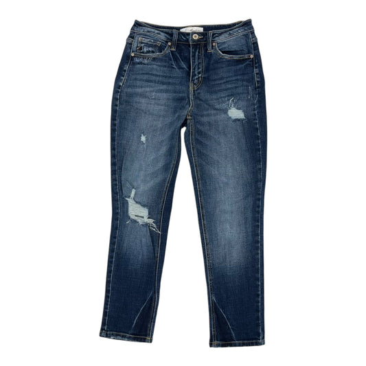 Jeans Straight By Kancan In Blue Denim, Size:2