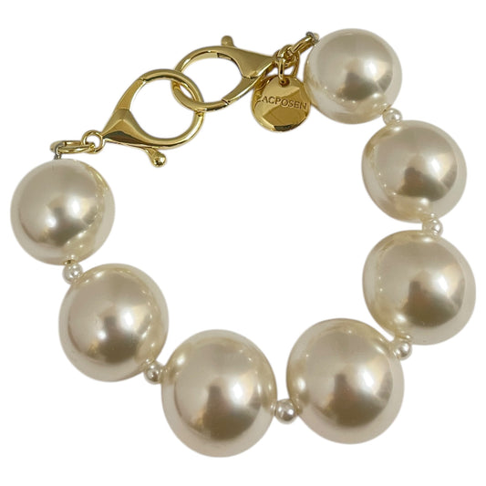 Bracelet Designer By Zac Posen In Gold & White