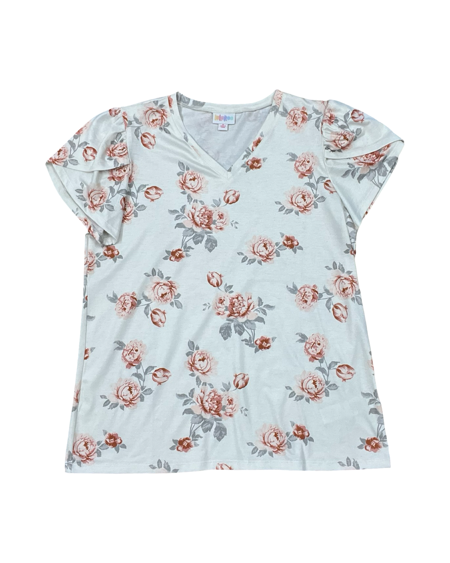 Top Ss By Lularoe In Cream, Size:S