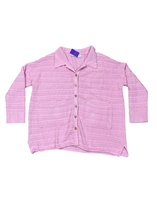 Cardigan By Free People In Purple, Size:M