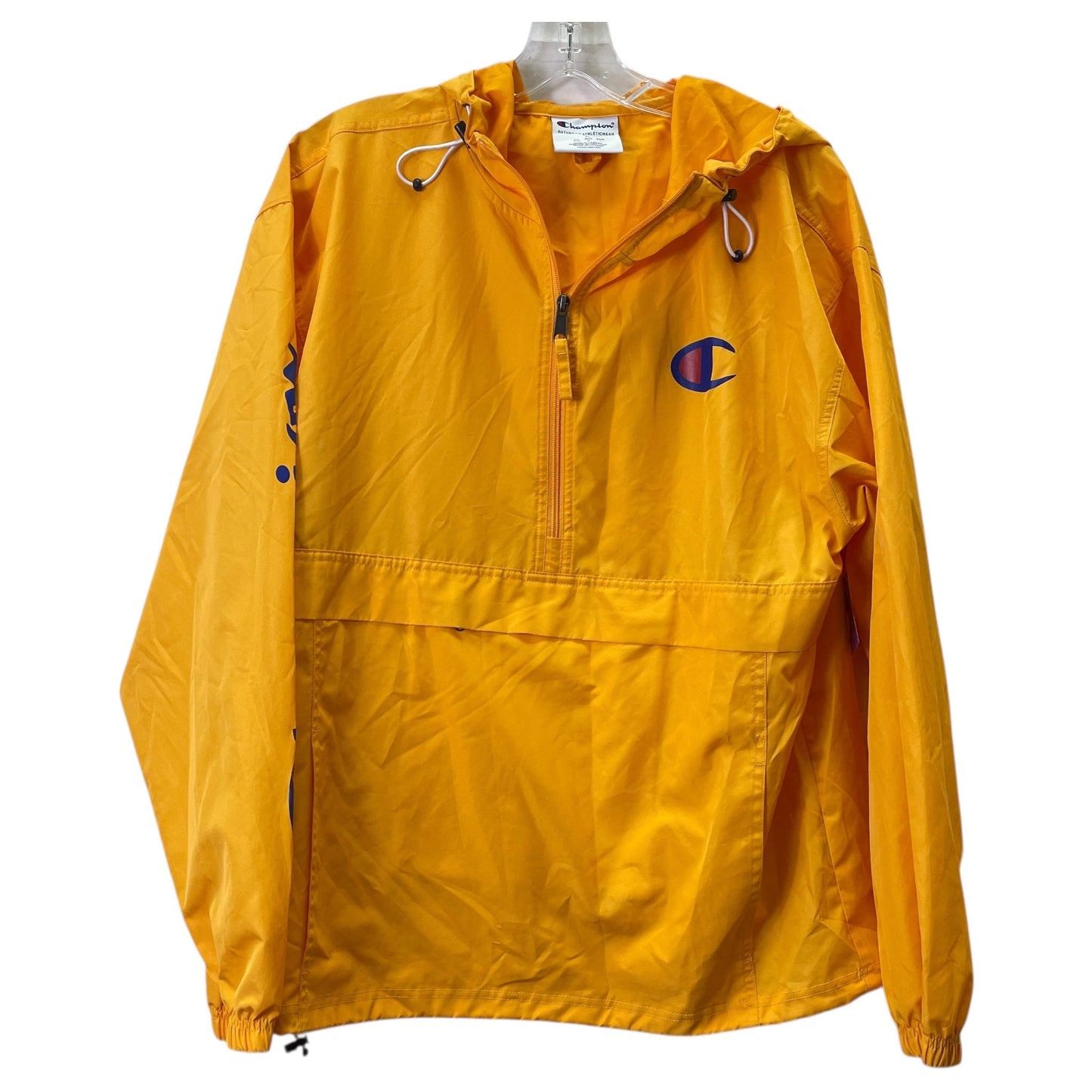 Athletic Jacket By Champion In Yellow, Size:M