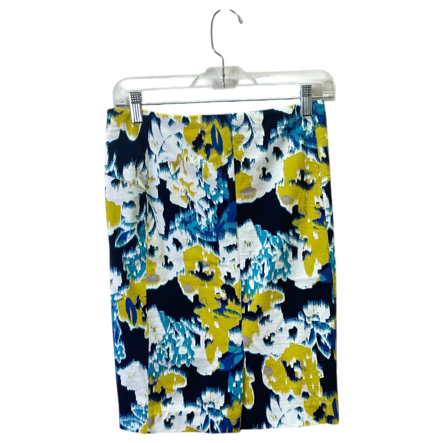 Skirt Mini & Short By Lysse In Blue & Yellow, Size:8