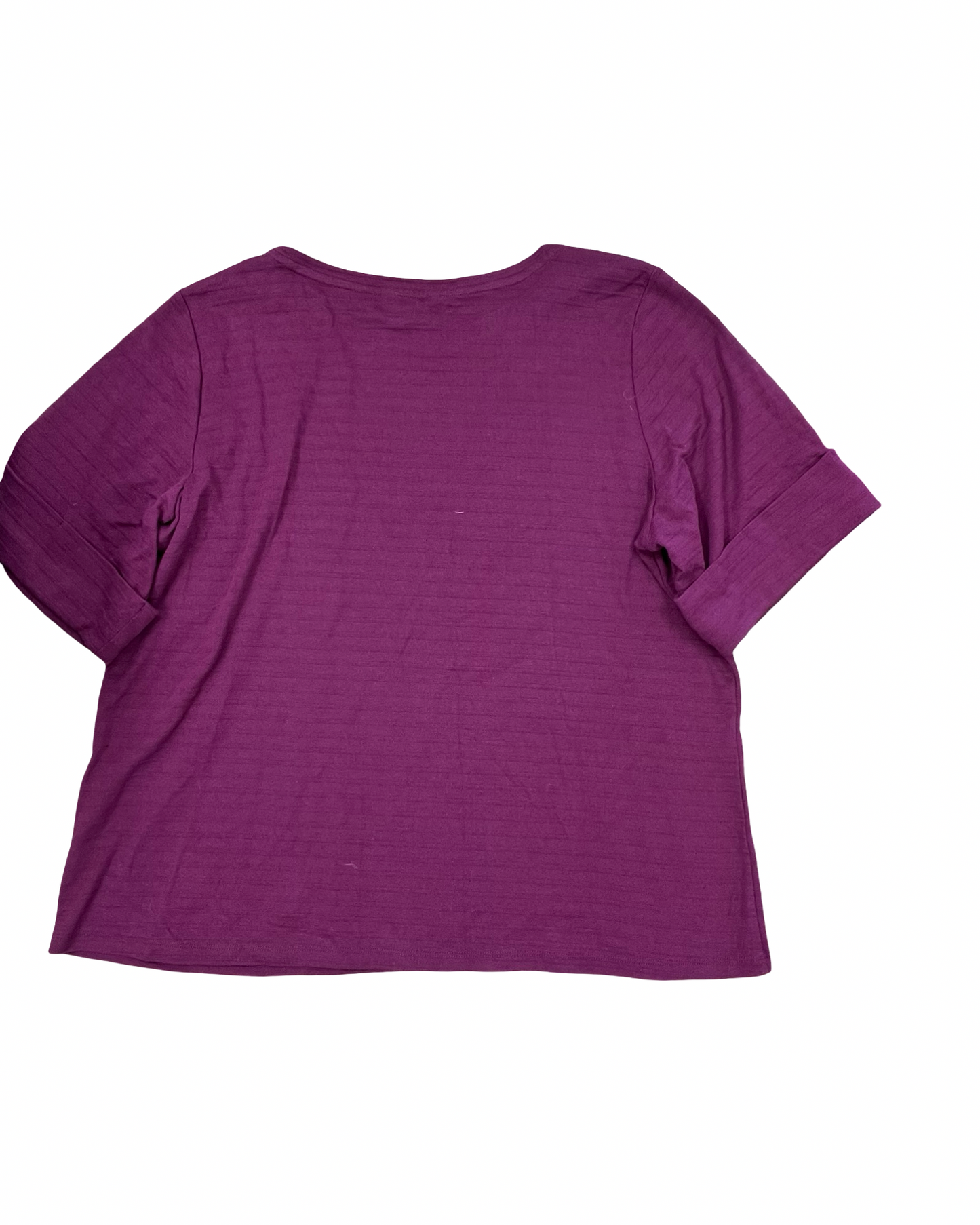 Top Ss By Liz Claiborne In Purple, Size:1X