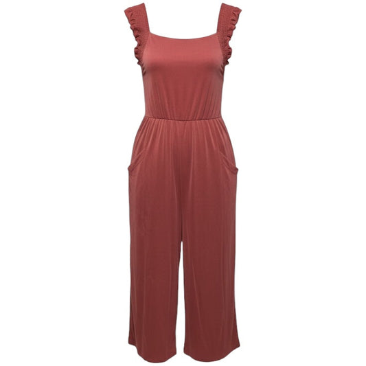 Billie Ribbed Cupro Jumpsuit By Saturday/Sunday In Pink, Size: M