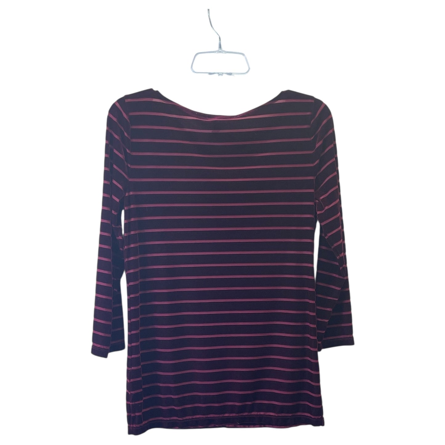 Top 3/4 Sleeve By Ralph Lauren In Maroon, Size:M