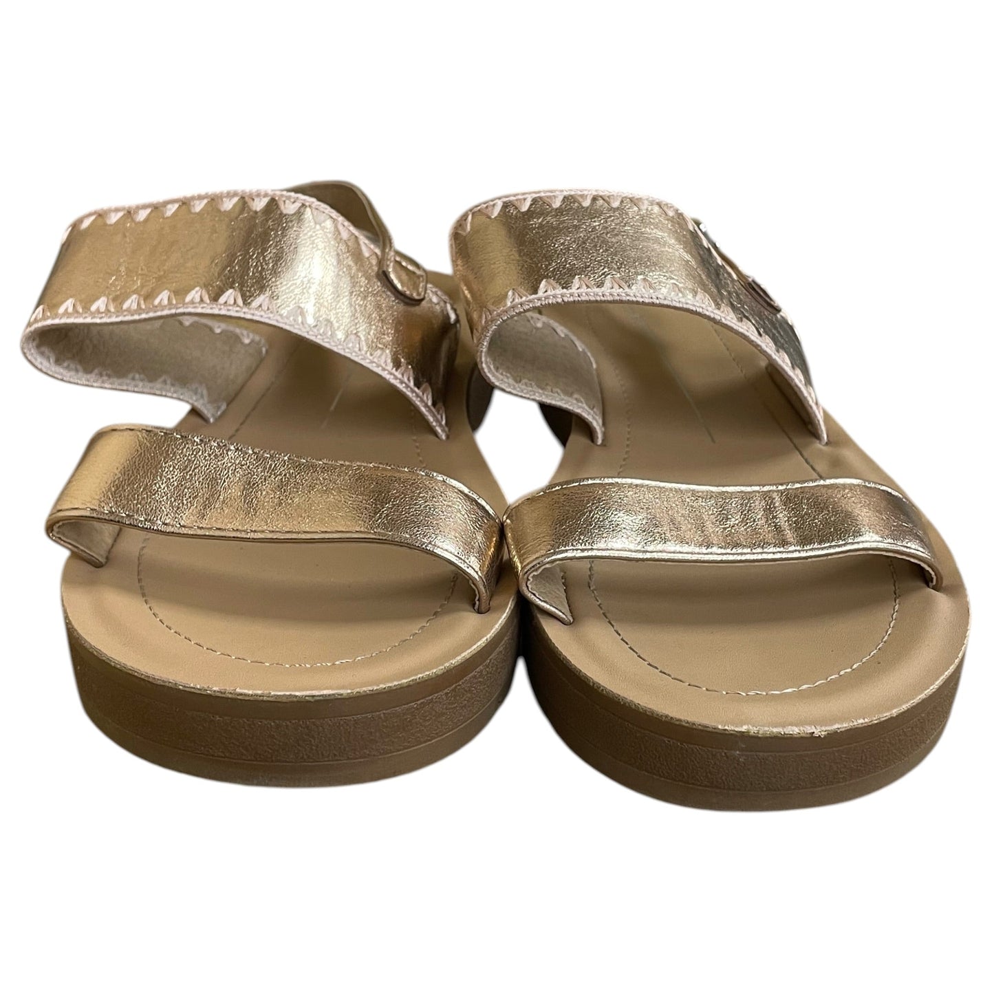 Sandals Flats By Report In Rose Gold, Size:10