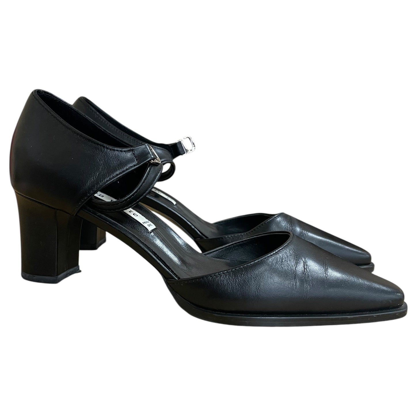 Shoes Heels Block By Karen White In Black, Size:6.5