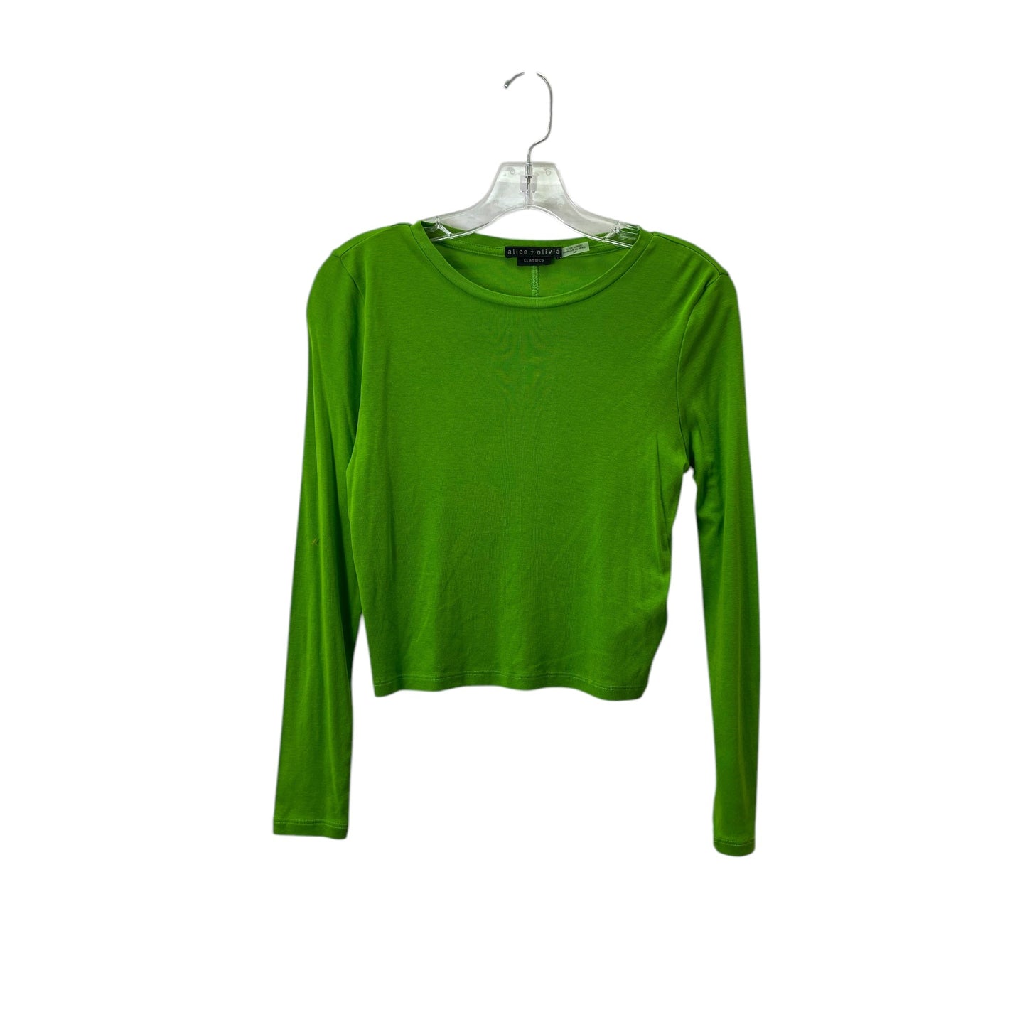 Top Ls Designer By Alice + Olivia In Green, Size:S