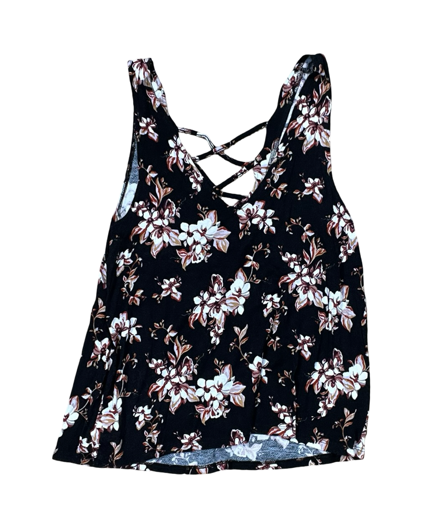 Top Sleeveless By American Eagle In Floral Print, Size:S