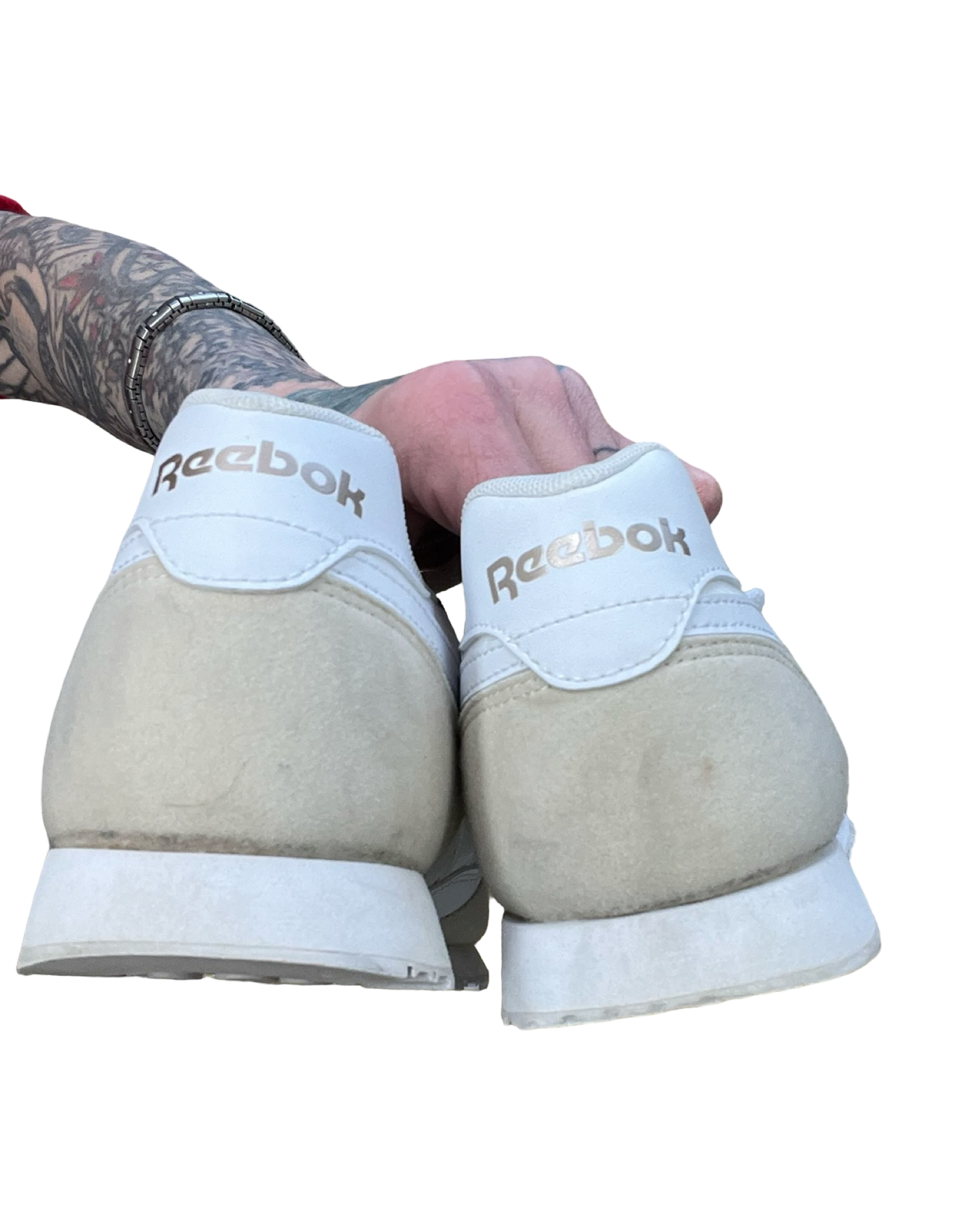 Shoes Athletic By Reebok In Tan & White, Size:10