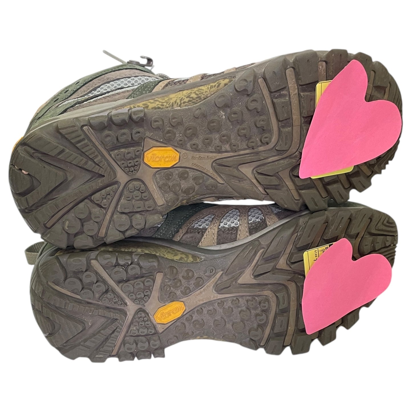 Boots Hiking By Merrell In Green & Tan, Size:7