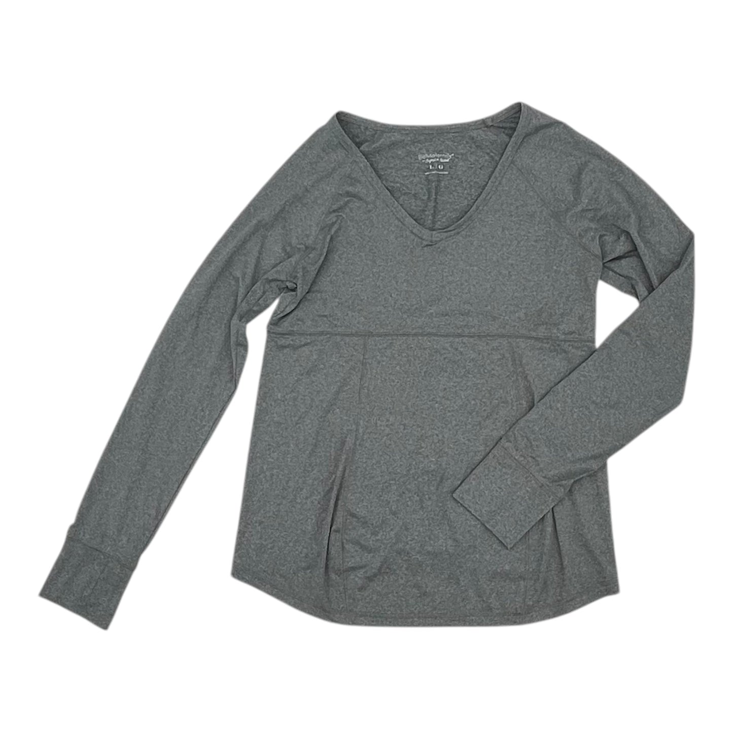 MAT ATHLETIC TOP LS by BE MATERNITY In GREY, Size: L