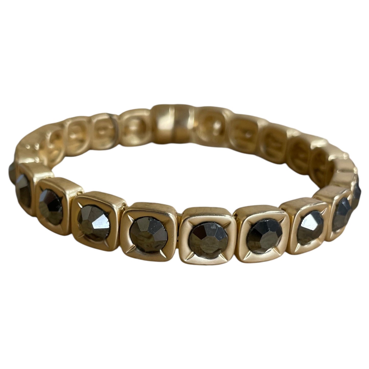 Bracelet Bangle By Chicos In Gold & Grey