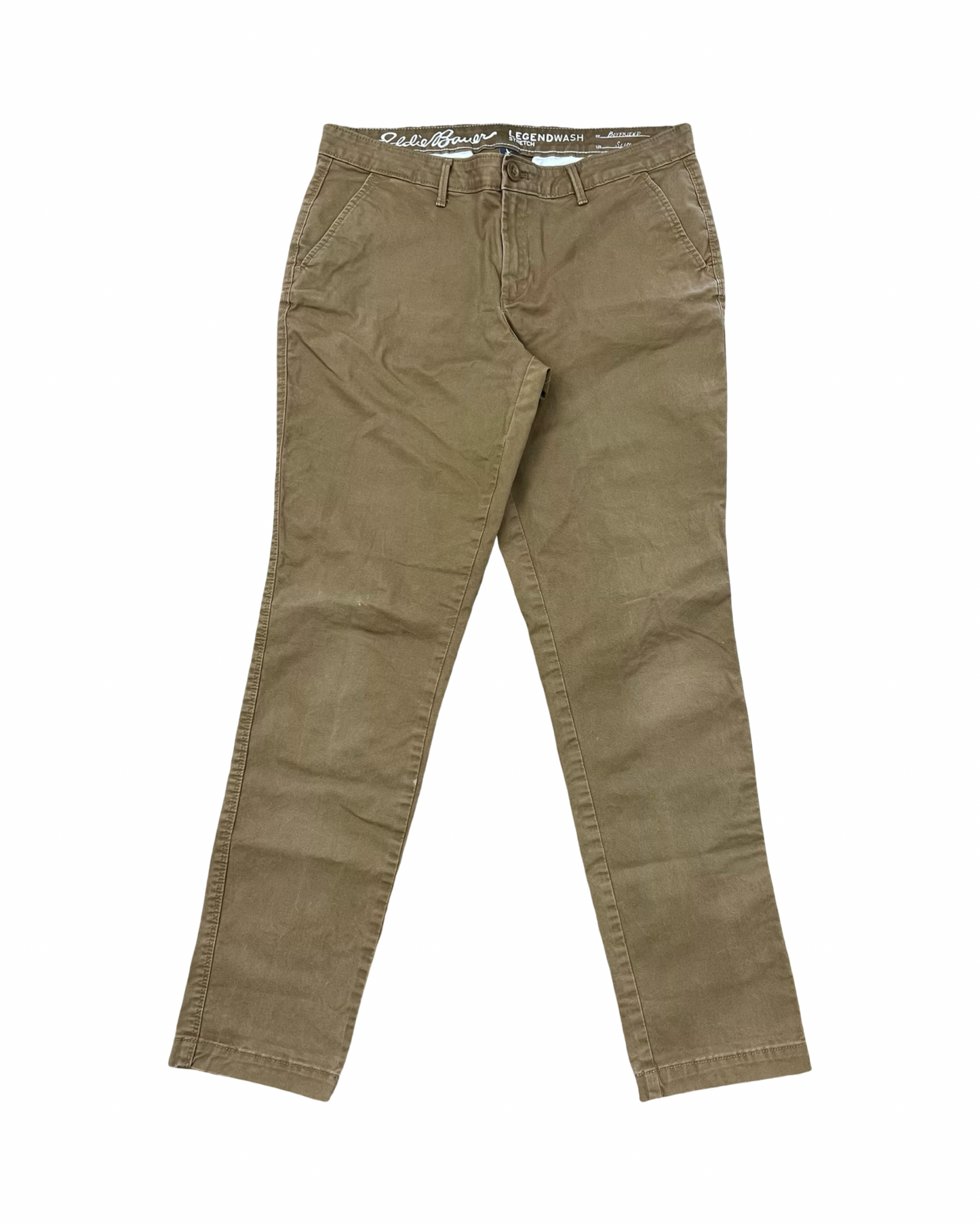 Pants Chinos & Khakis By Eddie Bauer In Tan Denim, Size:8