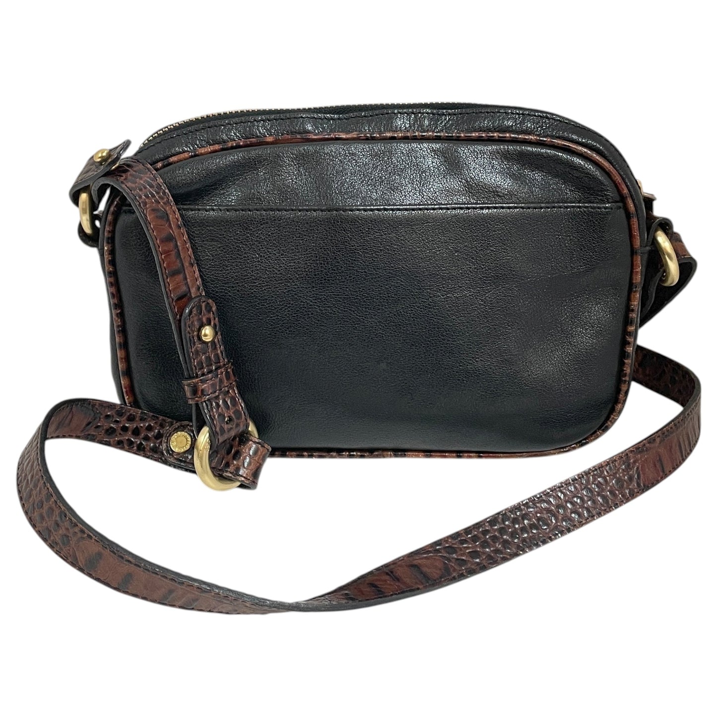 Crossbody Designer By Brahmin In Black, Size:Small